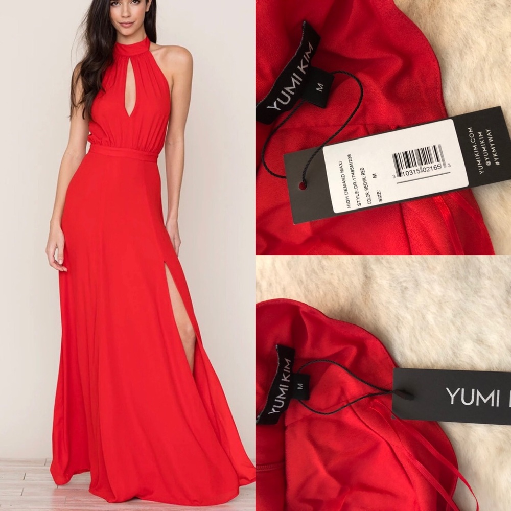 Brand new, never worn, flawless red Yumi Kim gown.